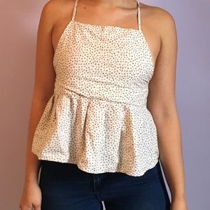 floral peplum top
